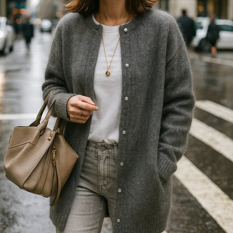 Madison Row Coat - Juliette™ (Long Soft Wool Cardigan)