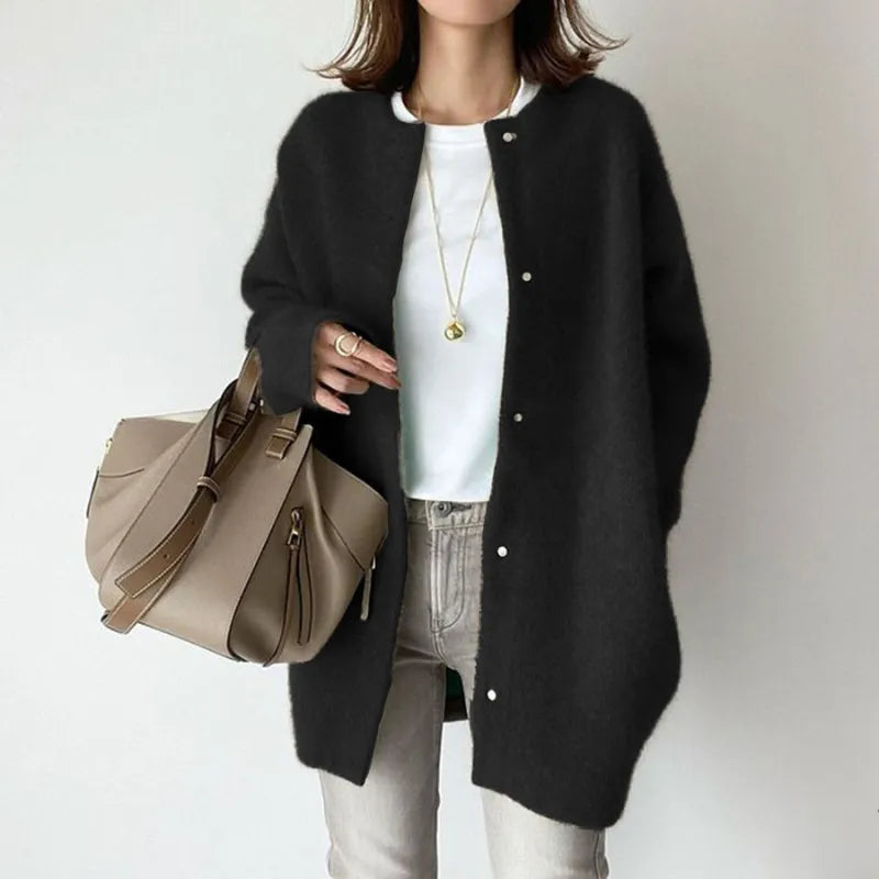 Madison Row Coat - Juliette™ (Long Soft Wool Cardigan)