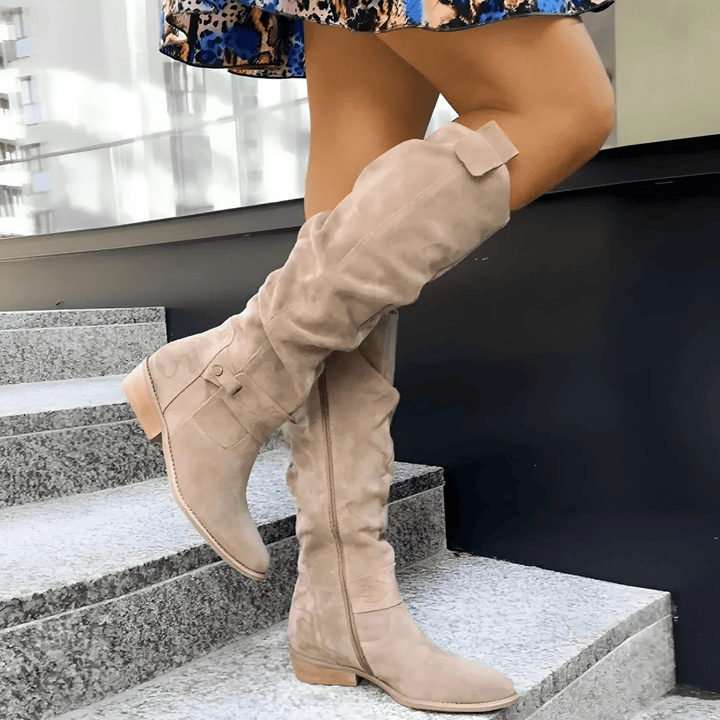 Madison Row Boots - Soft Suede