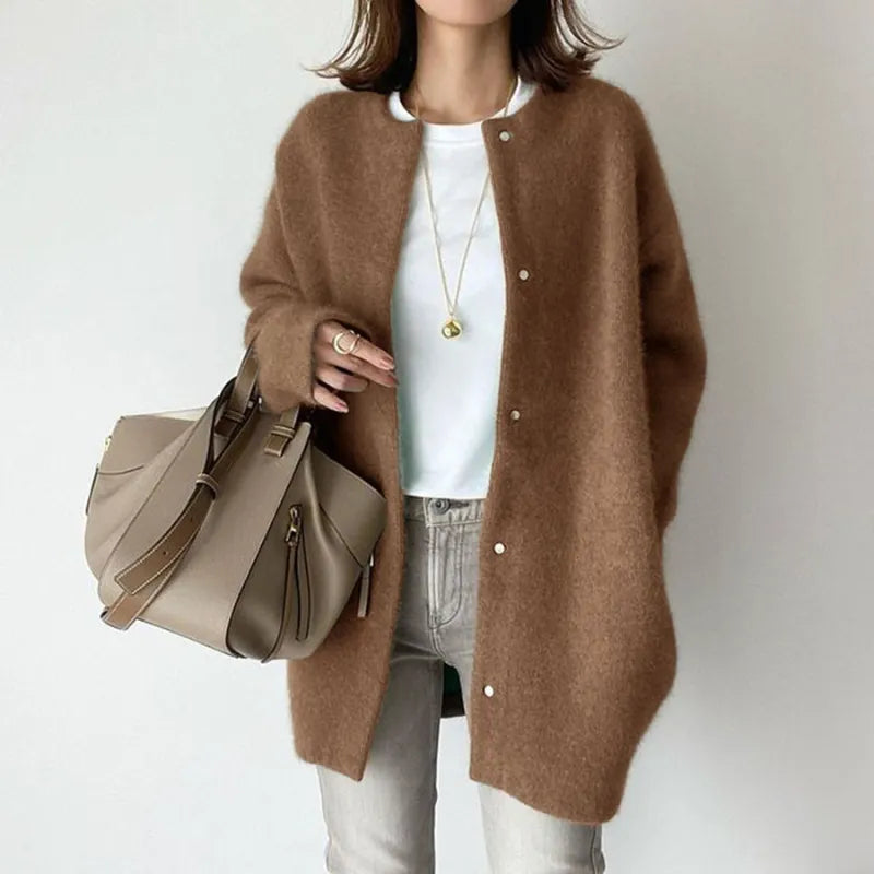 Madison Row Coat - Juliette™ (Long Soft Wool Cardigan)