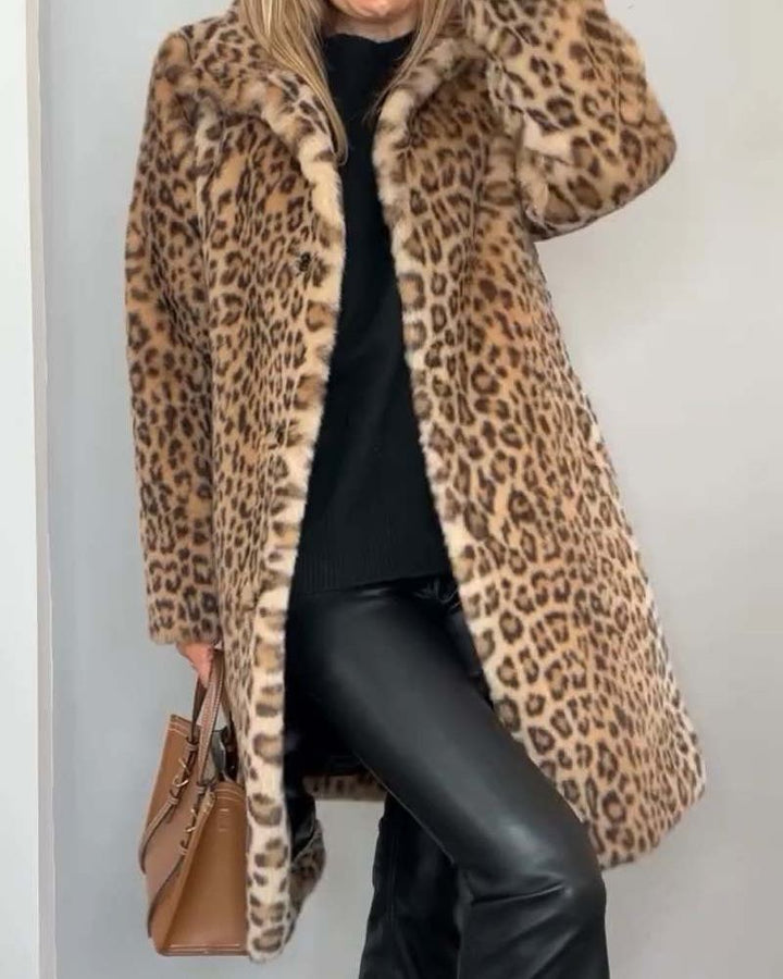 Madison Row Coat - Leopard