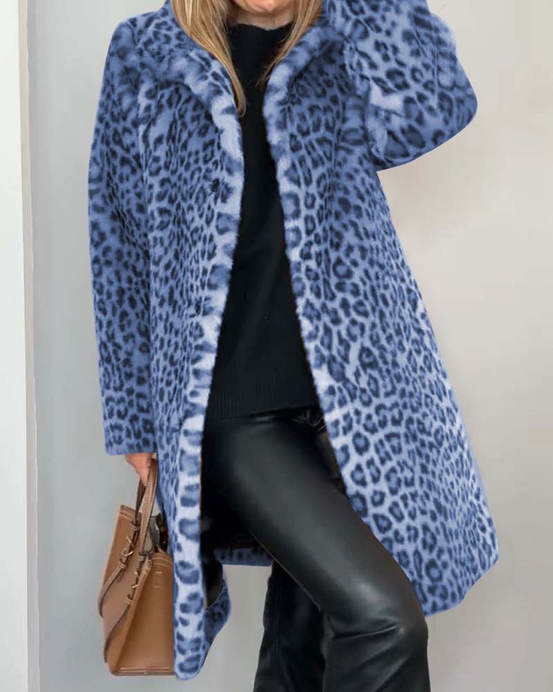 Madison Row Coat - Leopard