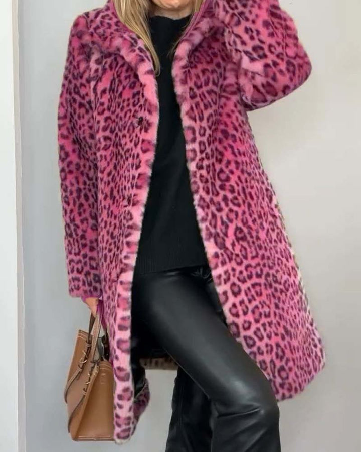 Madison Row Coat - Leopard