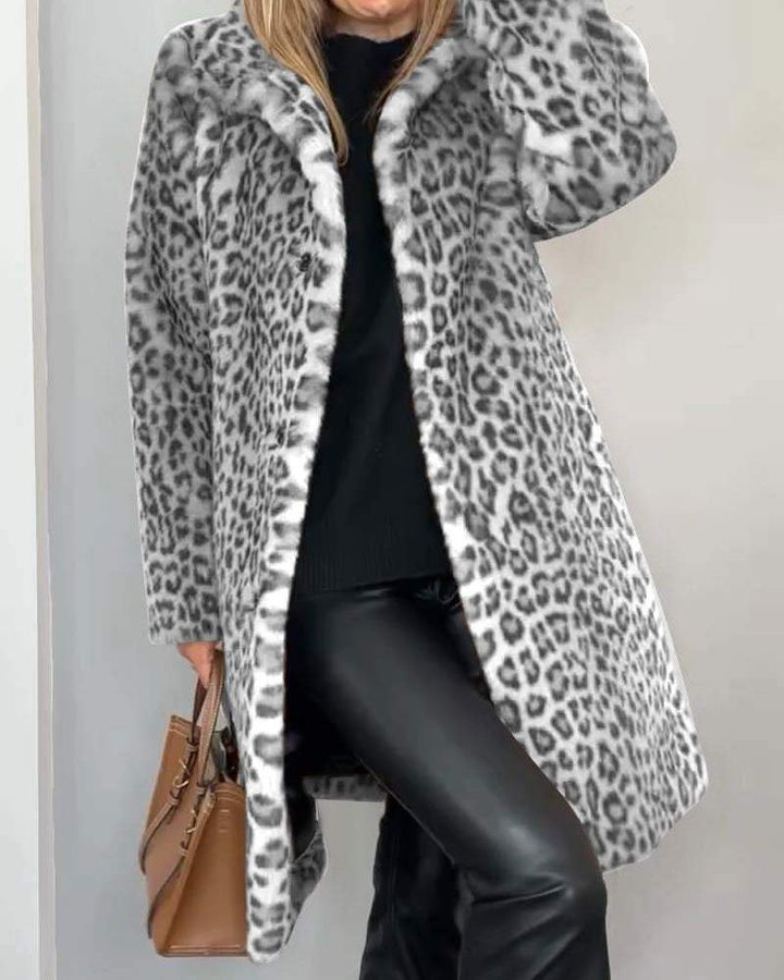 Madison Row Coat - Leopard