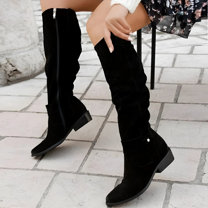 Madison Row Boots - Soft Suede