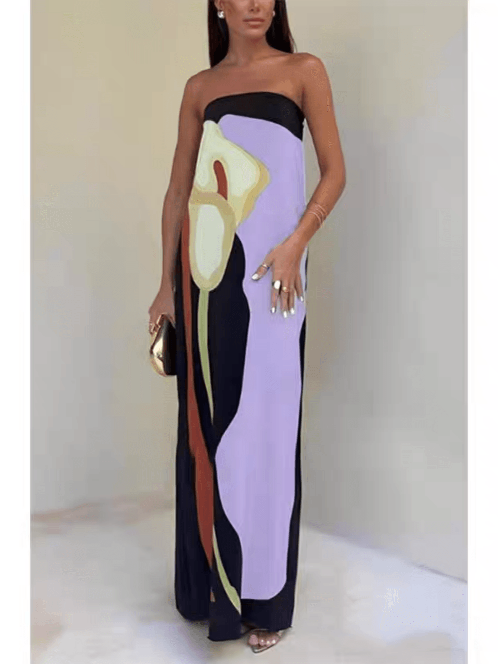 Eliana™ | Chic Strapless Maxi Dress