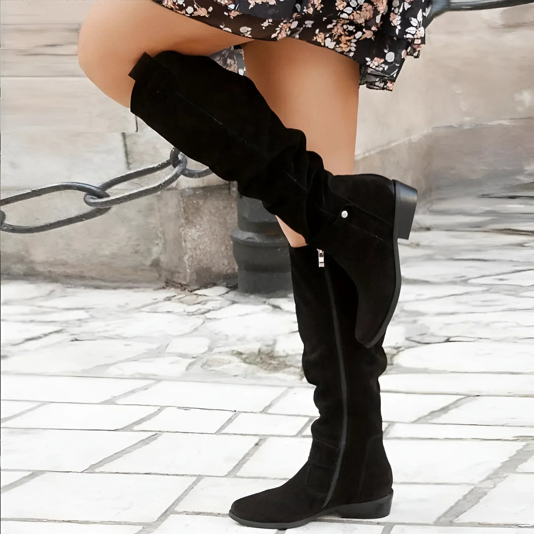 Madison Row Boots - Soft Suede