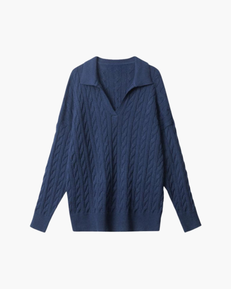 Madison Row Sweater – V-Neck Wool