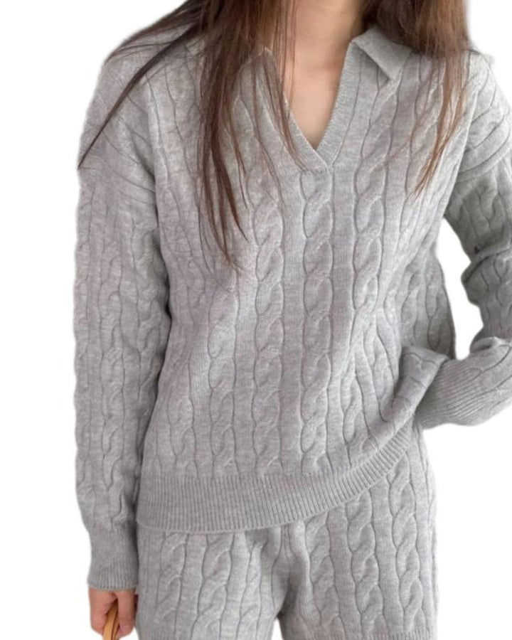 Madison Row Sweater – V-Neck Wool
