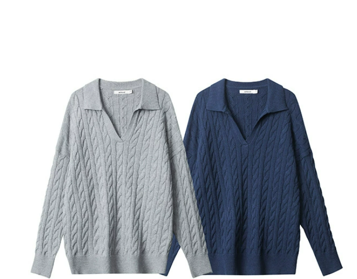 Madison Row Sweater – V-Neck Wool