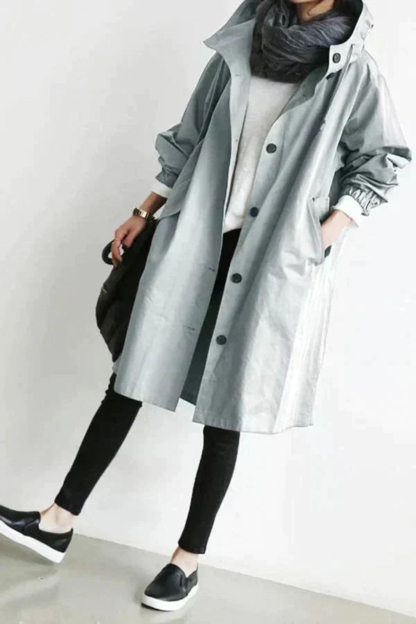 Madison Row Jacket - Trench Coat (Water-Repellent )