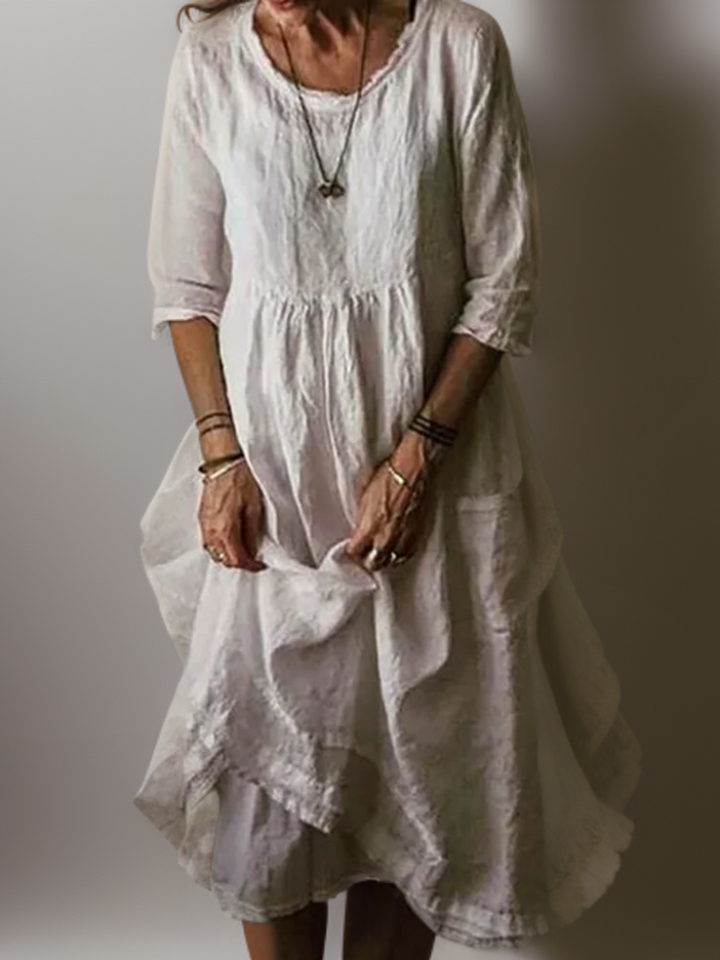 Katie - Summer Pleated Midi Dress